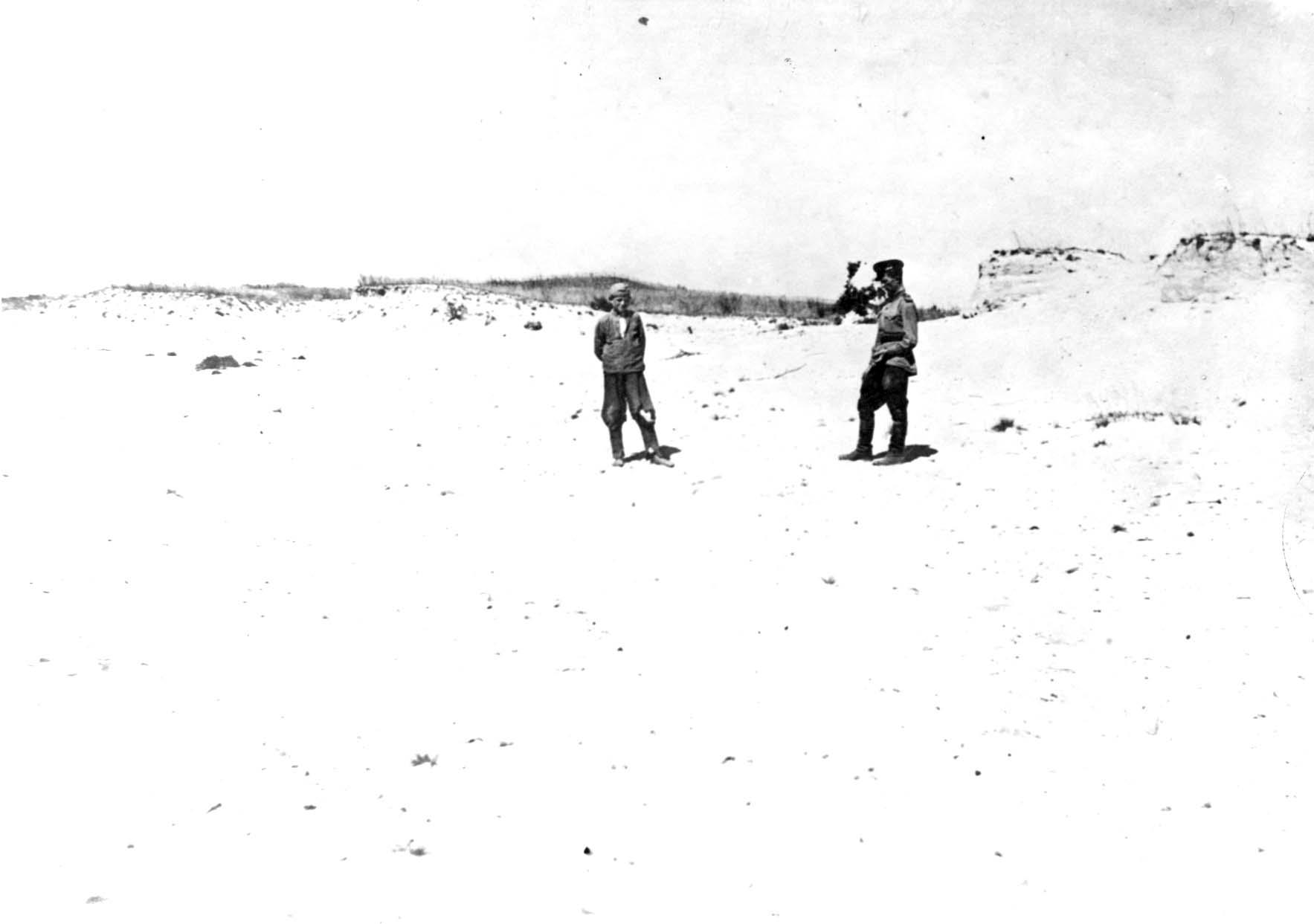 Former murder site in the area of Chinowsk farmsted after the war